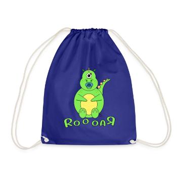 Dino Baby Name Garçon - Sac de sport léger - bleu roi - Devant