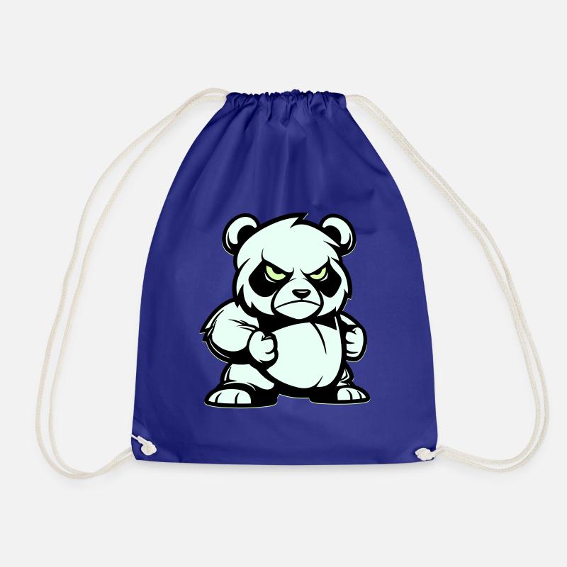 pandabär comic - Turnbeutel - Königsblau