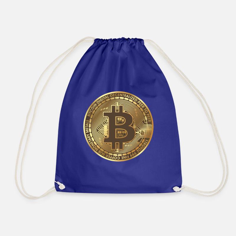 Bitcoin - Drawstring Bag - royal blue