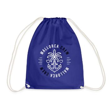 Mallorca Crew Anker Palme Herz - Turnbeutel - Königsblau - Vorne