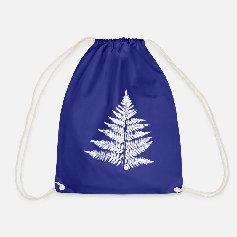 fern - Drawstring Bag - royal blue