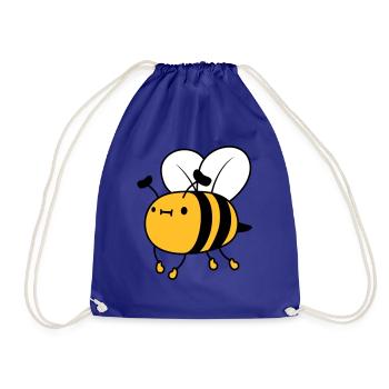 Abeille mignonne volante - Sac de sport léger - bleu roi - Devant