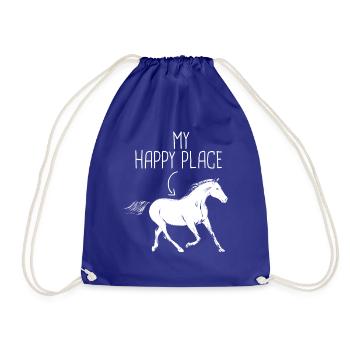 My Happy Place Équitation - Sac de sport léger - bleu roi - Devant