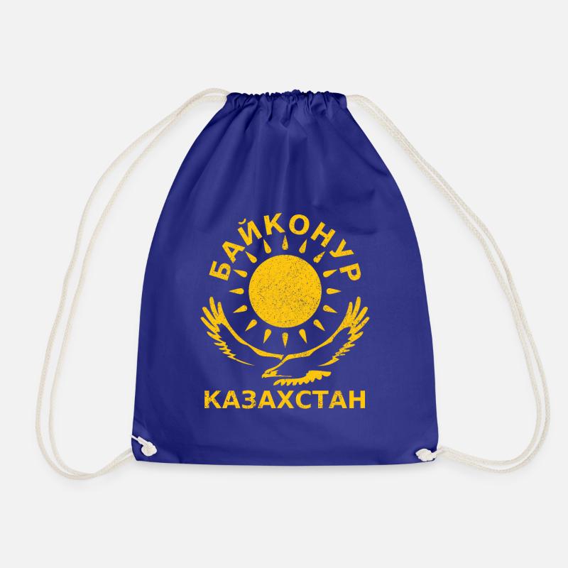 Baikonur Kasachstan Байконур - Turnbeutel - Königsblau