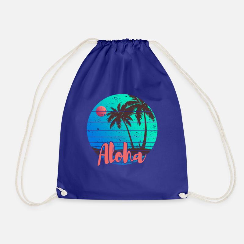 Aloha - Turnbeutel - Königsblau
