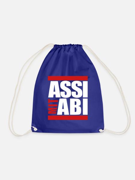 ASSI mit ABI - Turnbeutel - Königsblau