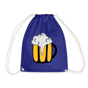 Bierglas - Turnbeutel - Königsblau - Vorne