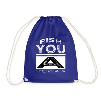Blagues Amoureux des dinosaures Poissons Dinosaures Noël - Sac de sport léger - bleu roi - Devant