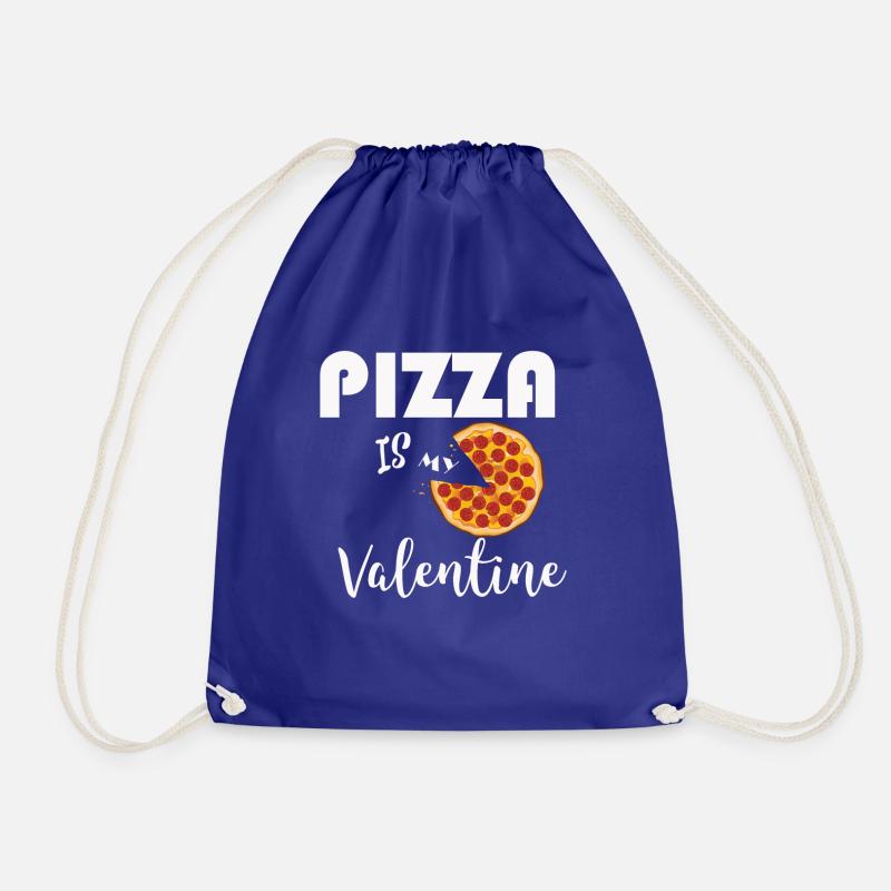 PIZZA Valentine White - Turnbeutel - Königsblau