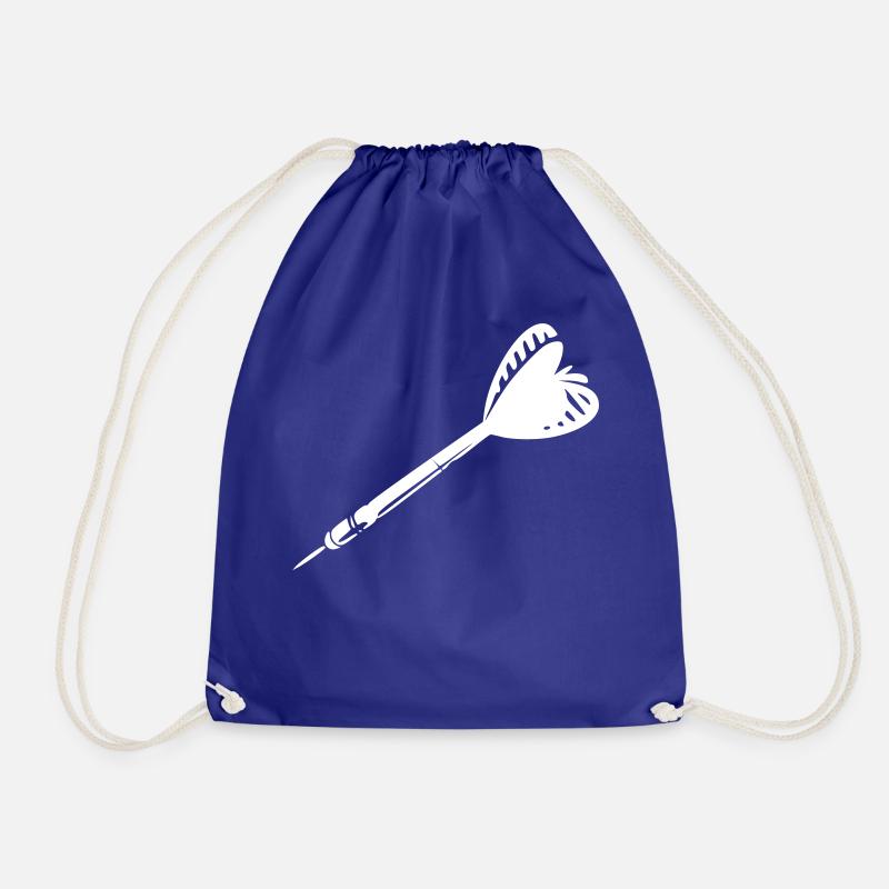 arrow darts - Drawstring Bag - royal blue