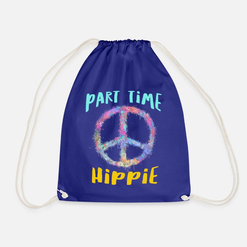 Part Time Hippie - Drawstring Bag - royal blue
