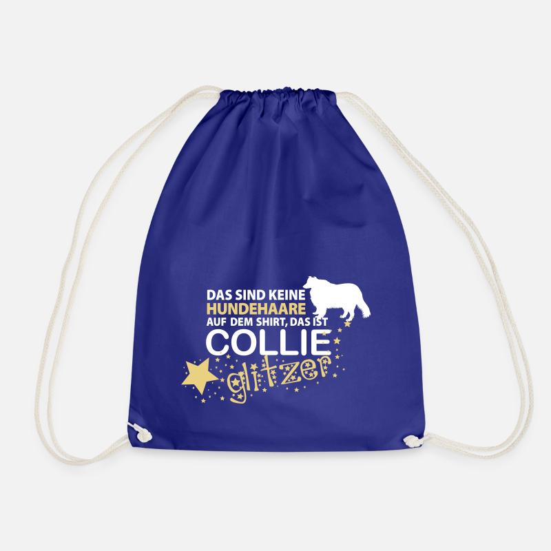Collie Glitzer - Turnbeutel - Königsblau