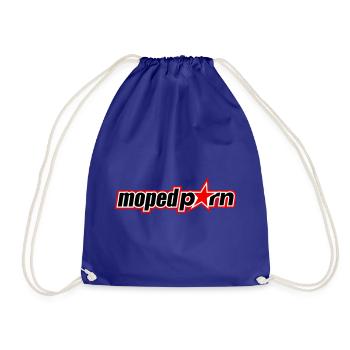 Mopedporn - Drawstring Bag - royal blue - Front