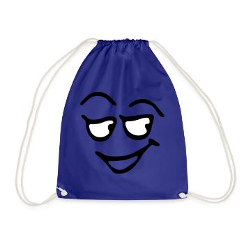 Funny Face, Cartoon Face, Trickfilm, - Turnbeutel - Königsblau - Vorne