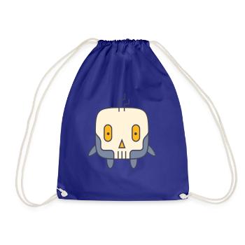 Costume de crâne pour enfants - Sac de sport léger - bleu roi - Devant