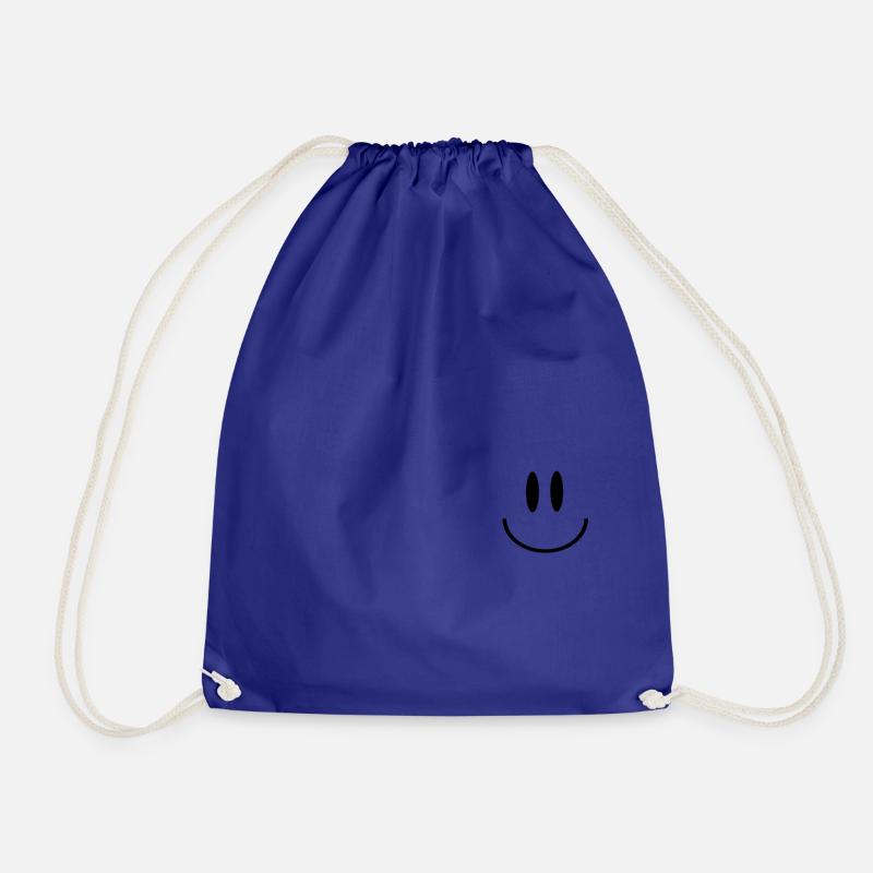 Smiley - Drawstring Bag - royal blue