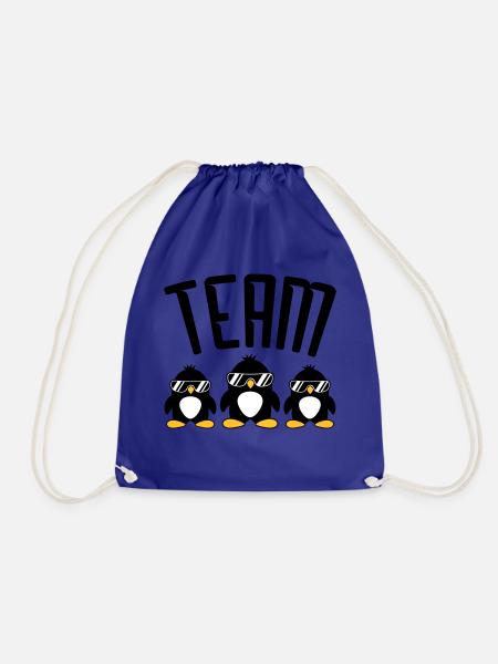 Logo Team Pinguine - Turnbeutel - Königsblau