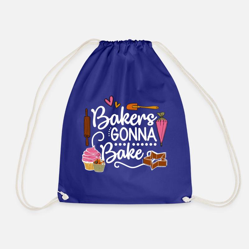 Backen Bäcker Bäckerin Bäckerei Konditorin Kuchen - Turnbeutel - Königsblau