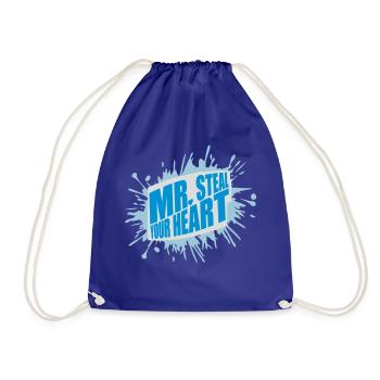 Mr steal your heart - Drawstring Bag - royal blue - Front