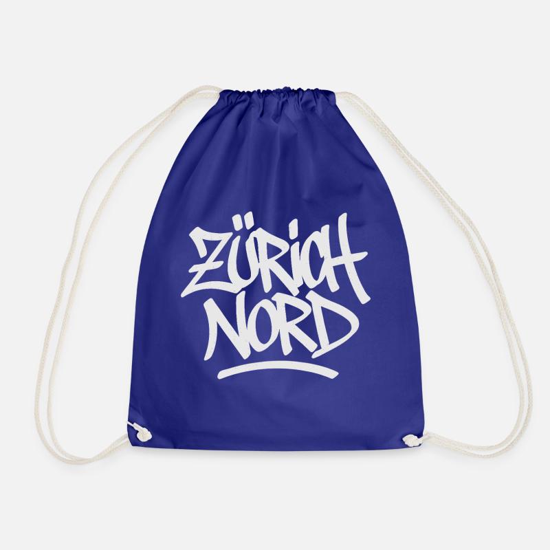 Zurich North - Drawstring Bag - royal blue