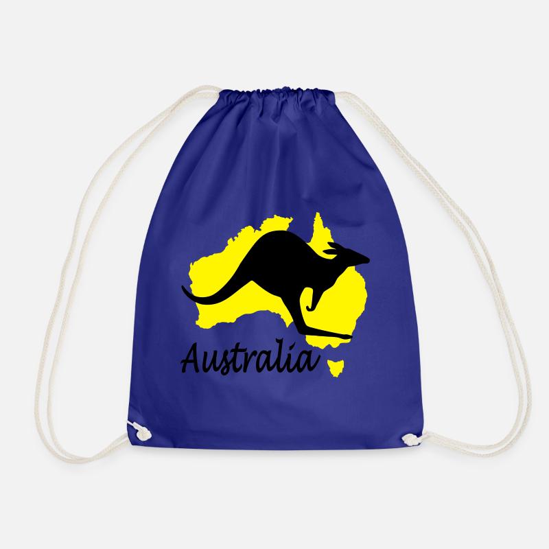 australia - Drawstring Bag - royal blue