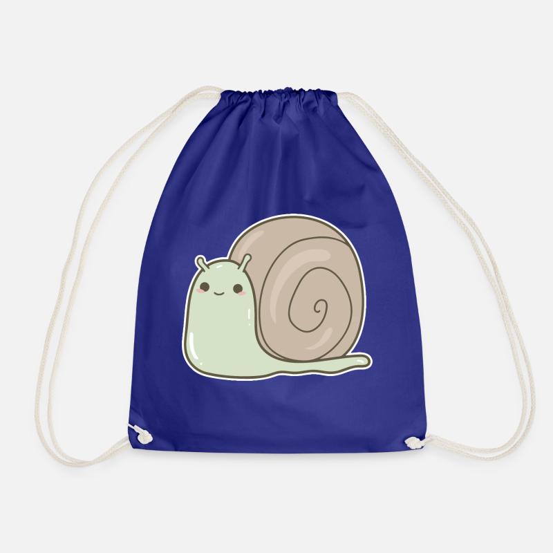 Schnecke - Turnbeutel - Königsblau