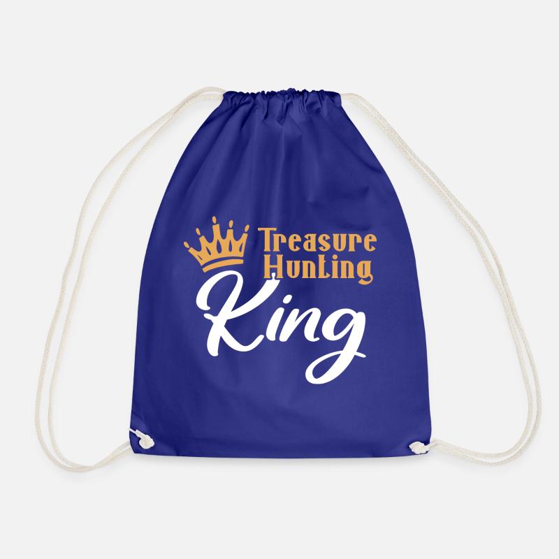 Treasure Hunter Treasure Hunt Metal Detector - Drawstring Bag - royal blue