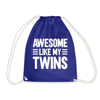Fantastique comme mes jumeaux - Sac de sport léger - bleu roi - Devant