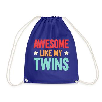 Fantastique comme mes jumeaux - Sac de sport léger - bleu roi - Devant