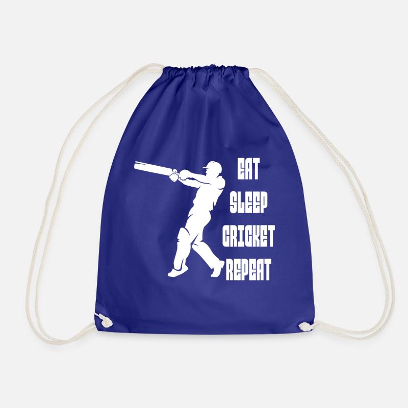 Cricket Cricket Cricket Team Cricket Team - Drawstring Bag - royal blue