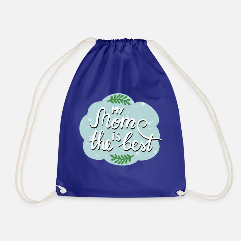 Best mom - Drawstring Bag - royal blue