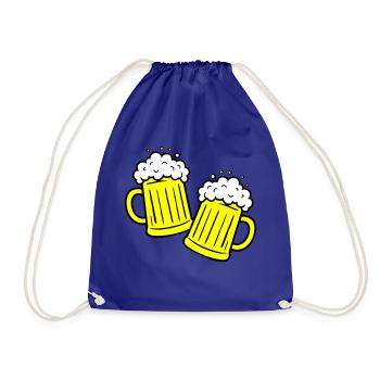Griller de la bière Boire - Sac de sport léger - bleu roi - Devant