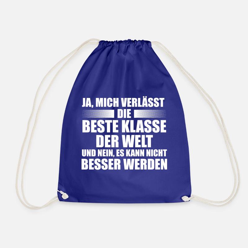 Lehrer Rente Renteeintritt Geschenk - Turnbeutel - Königsblau