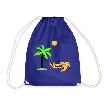 Palmier crabe - Sac de sport léger - bleu roi - Devant
