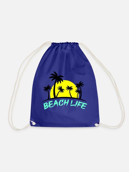beach life - Turnbeutel - Königsblau