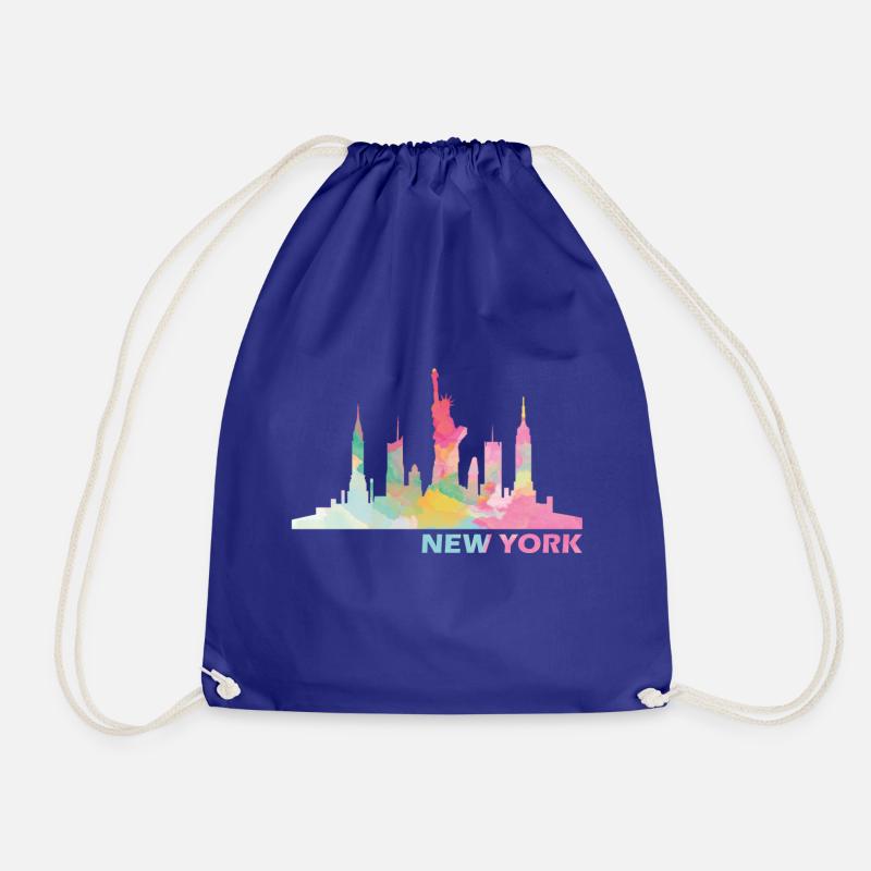 New York - Turnbeutel - Königsblau