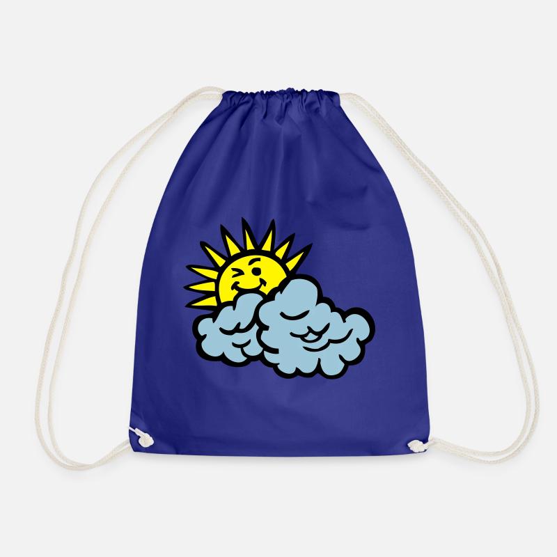 Wolke Lächeln Sonne - Turnbeutel - Königsblau