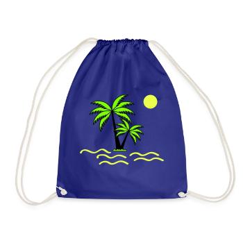Palmiers - Sac de sport léger - bleu roi - Devant