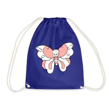 Papillon coloré > Graphique vectoriel - Sac de sport léger - bleu roi - Devant