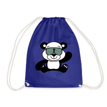 Panda Ours Cool - Sac de sport léger - bleu roi - Devant