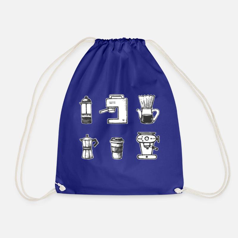 coffee - Drawstring Bag - royal blue
