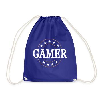 Gamer Beruf - Turnbeutel - Königsblau - Vorne