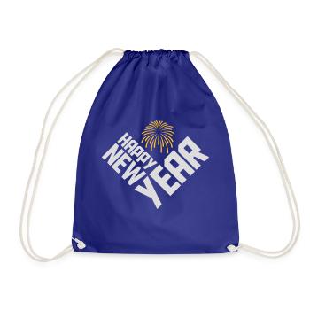 Citation Bonne année - Sac de sport léger - bleu roi - Devant
