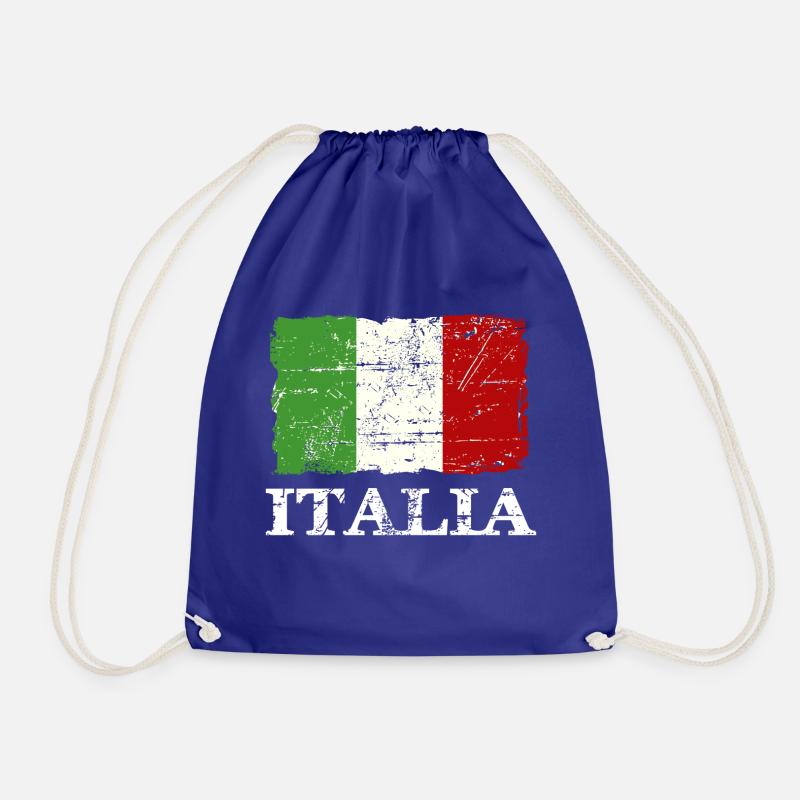 Italien Flagge - Turnbeutel - Königsblau