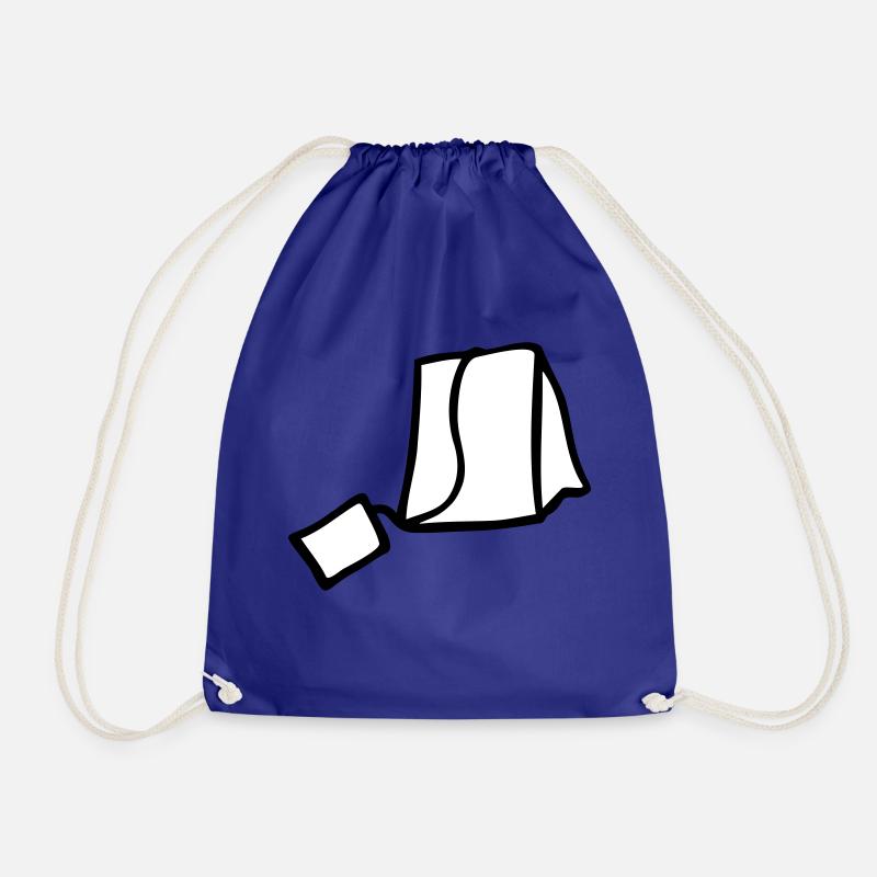 tea bag - Drawstring Bag - royal blue