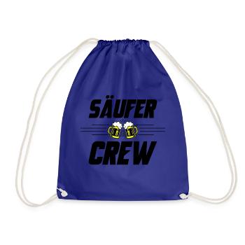 Säufer Crew Bier - Turnbeutel - Königsblau - Vorne