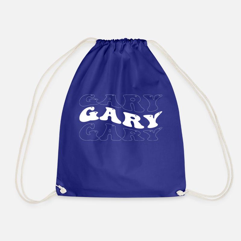 Funny Gary Groovy 4 Men Women Cool Gary Tie Dye - Drawstring Bag - royal blue