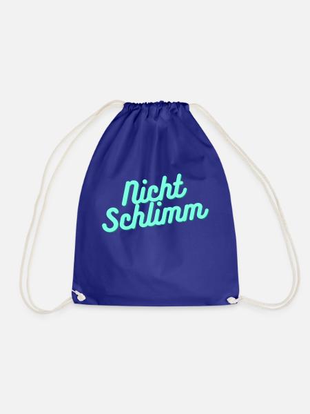 Nicht Schlimm - Turnbeutel - Königsblau