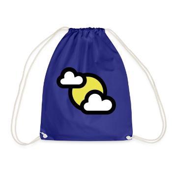 Icône météo ou icône partiellement couverte - Sac de sport léger - bleu roi - Devant