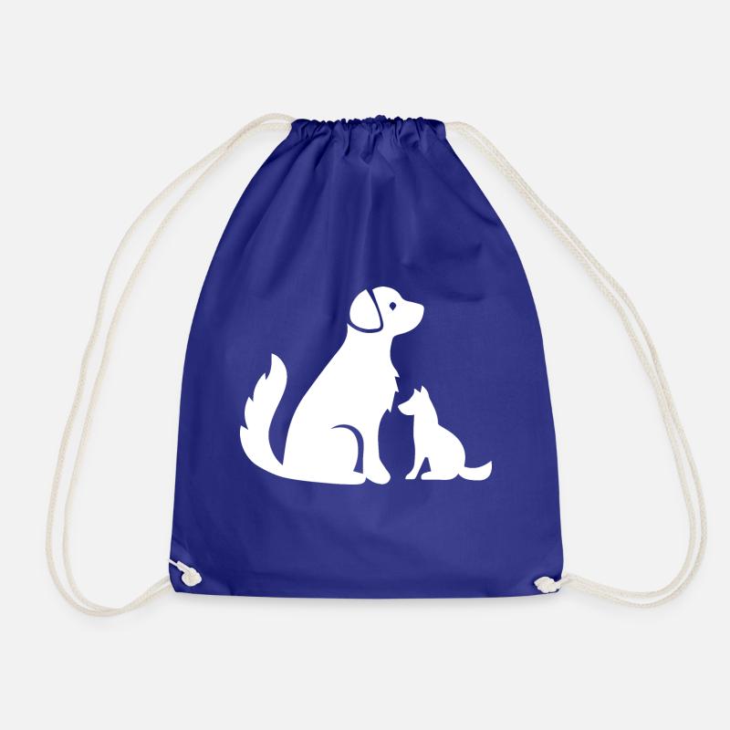 Dog dog - Drawstring Bag - royal blue